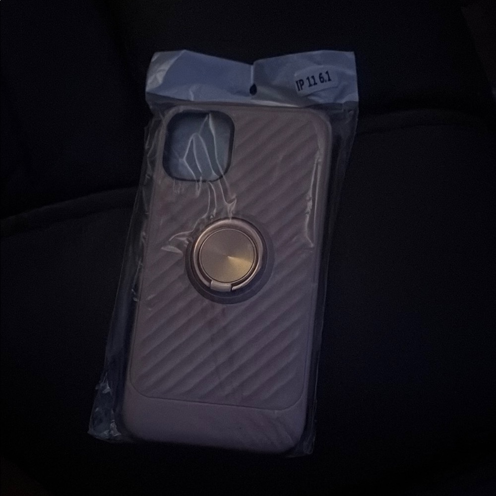 IPhone11 Case with Ring Holder - rose gold